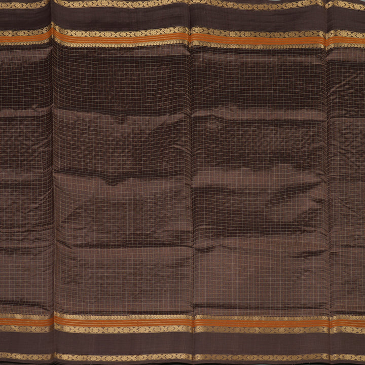 Hayagrivas Copper Brown Pure Kanchi Silk Cotton Saree KBE1955L8-4