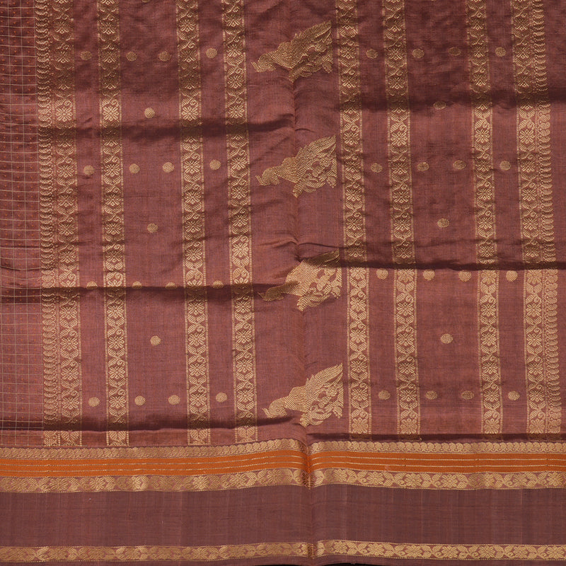 Hayagrivas Rose Gold Pure Kanchi Silk Cotton Saree KBE1955L8-9