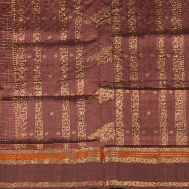 Hayagrivas Rose Gold Pure Kanchi Silk Cotton Saree KBE1955L8-9