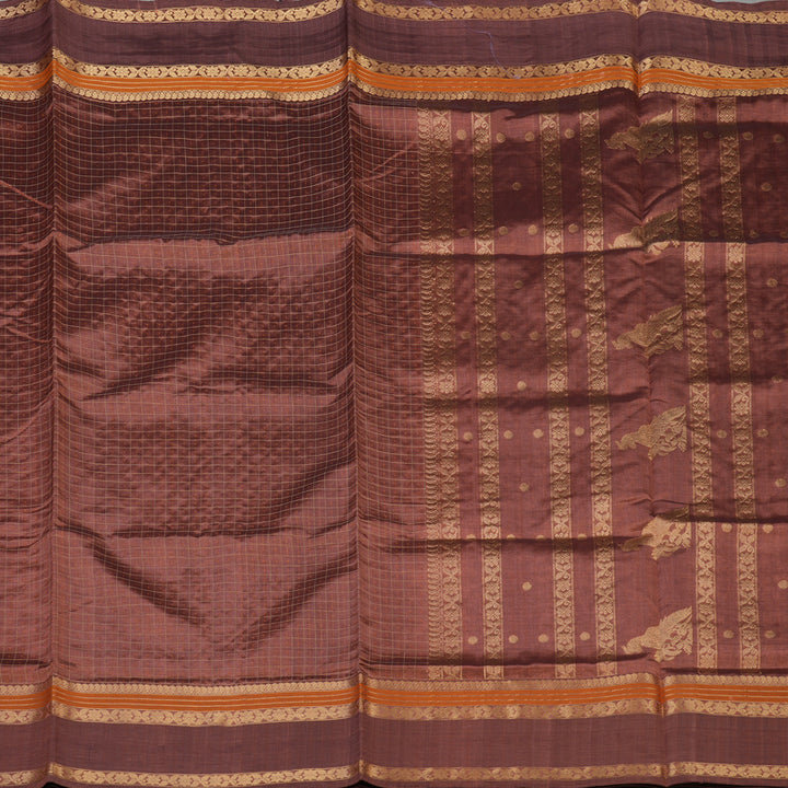 Hayagrivas Rose Gold Pure Kanchi Silk Cotton Saree KBE1955L8-9