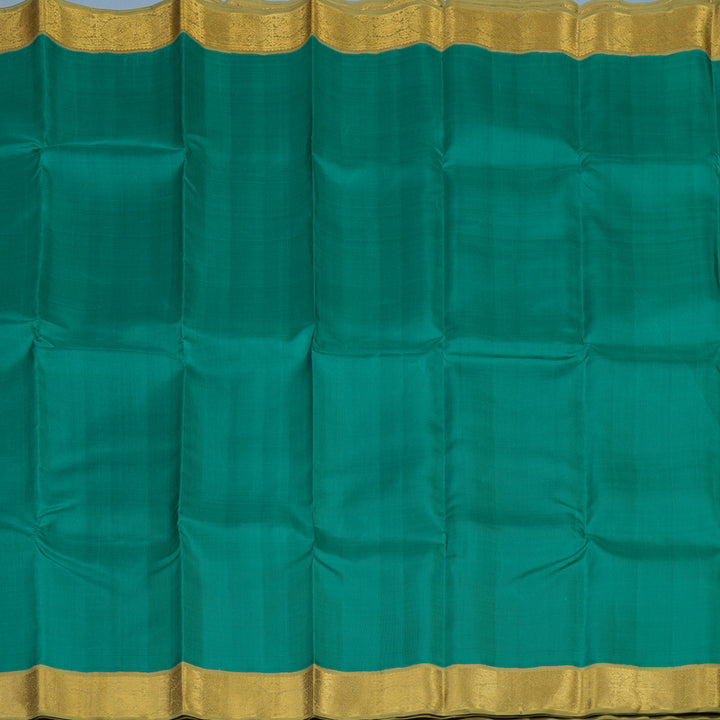 Hayagrivas Handloom Emerald Green Kanjivaram Silk Saree with Pista Green Border KBE1960L3-2