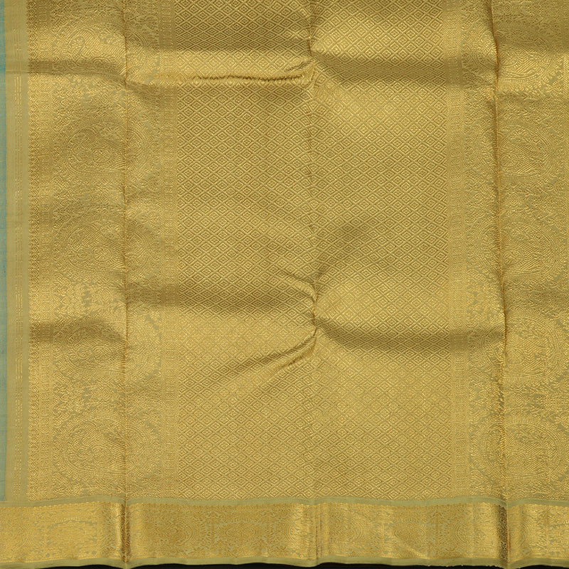Hayagrivas Handloom Emerald Green Kanjivaram Silk Saree with Pista Green Border KBE1960L3-2