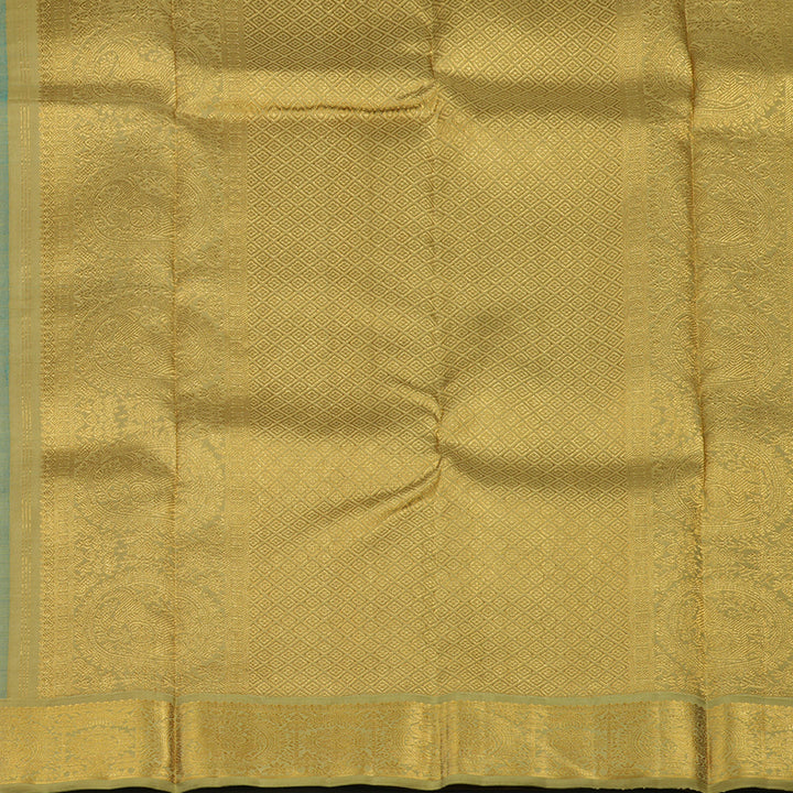 Hayagrivas Handloom Emerald Green Kanjivaram Silk Saree with Pista Green Border KBE1960L3-2