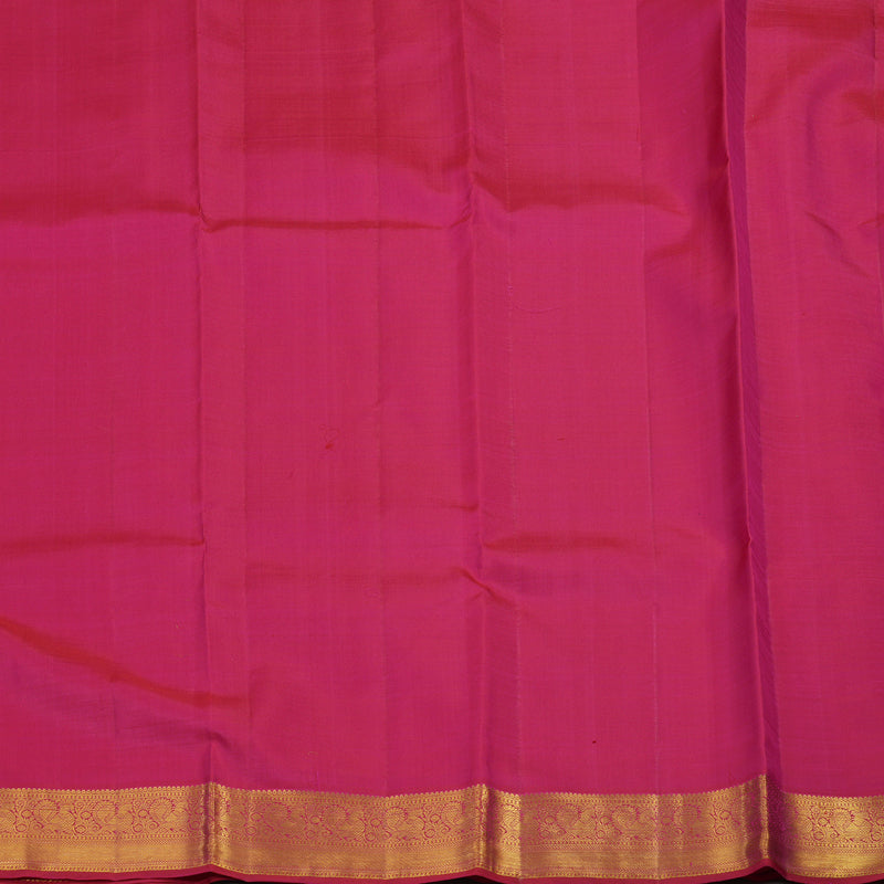 Hayagrivas Handloom Rani Pink Kanjivaram Silk Saree KBE196D8-1