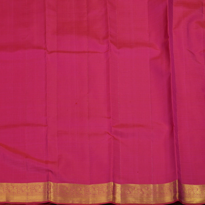 Hayagrivas Handloom Rani Pink Kanjivaram Silk Saree KBE196D8-1