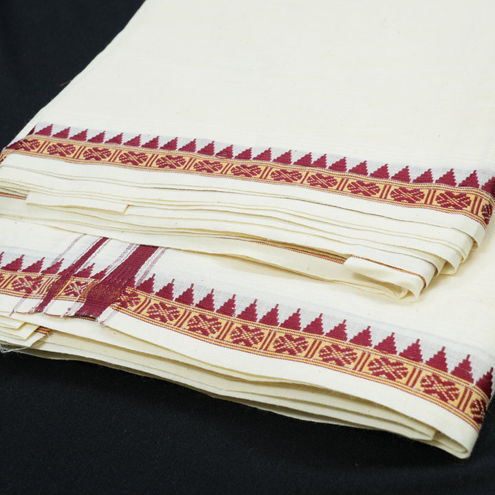 Hayagrivas 10*6 Pure Cotton Dhothi KBE1971L1-1