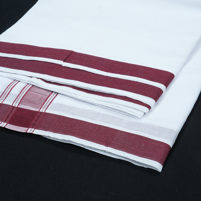 Hayagrivas Handloom 9*5 Cotton Dhothi KBE1972L3-1 1KUN