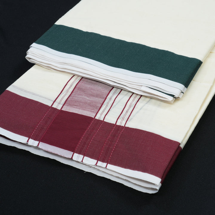 Hayagrivas 10*6 Pure Cotton Dhothi (2 KUN) KBE1972L5-1