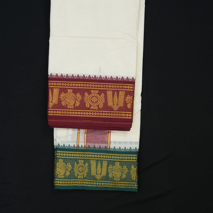 Hayagrivas 10*6 Pure Cotton Dhothi KBE1972L6-1