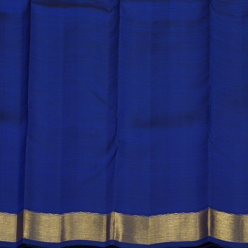 Hayagrivas Handloom Kanjivaram Silk Saree in Blue KBE197D1-1