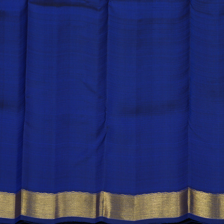 Hayagrivas Handloom Kanjivaram Silk Saree in Blue KBE197D1-1