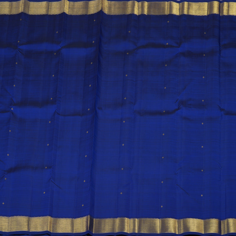 Hayagrivas Handloom Kanjivaram Silk Saree in Blue KBE197D1-1