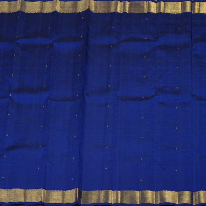 Hayagrivas Handloom Kanjivaram Silk Saree in Blue KBE197D1-1