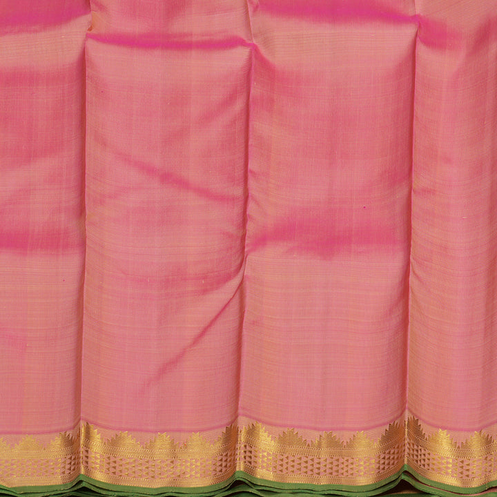 Hayagrivas Handloom Kanjivaram Silk Saree in Baby Pink KBE197D2-1