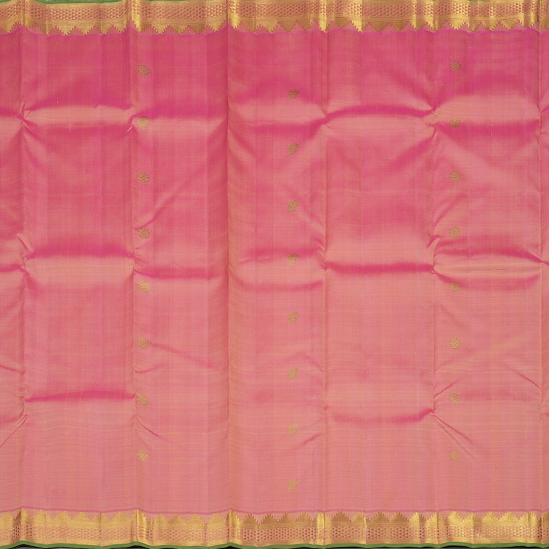 Hayagrivas Handloom Kanjivaram Silk Saree in Baby Pink KBE197D2-1