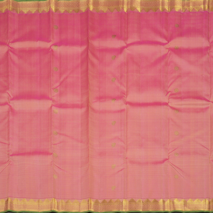 Hayagrivas Handloom Kanjivaram Silk Saree in Baby Pink KBE197D2-1