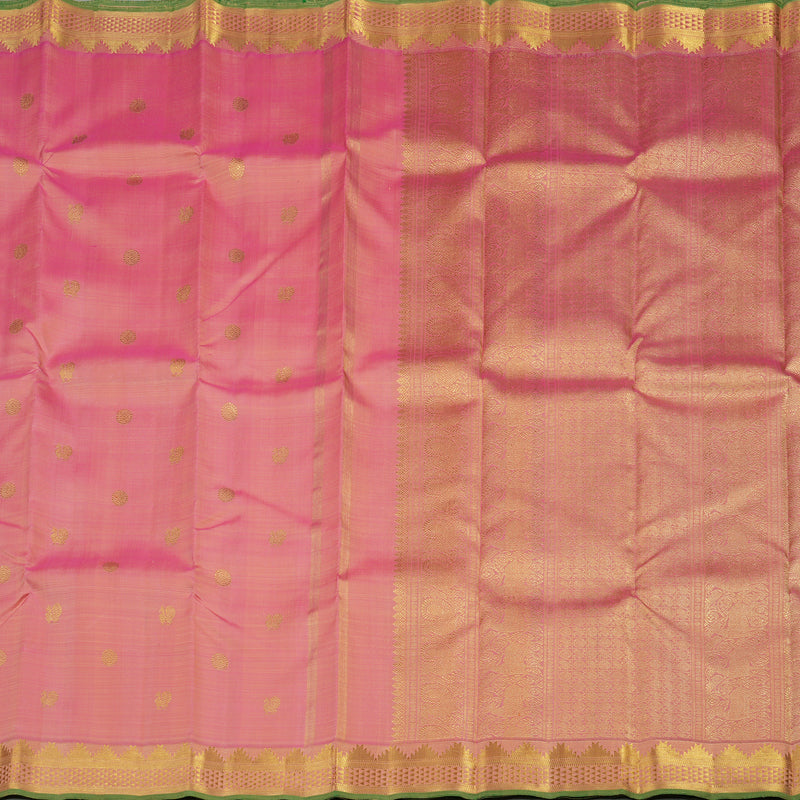 Hayagrivas Handloom Kanjivaram Silk Saree in Baby Pink KBE197D2-1