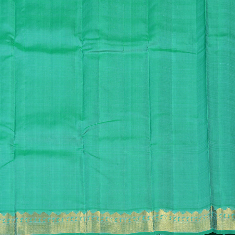 Hayagrivas Handloom Araku Maroon Kanjivaram Silk Saree with Bright Teal Border KBE1983L4-1