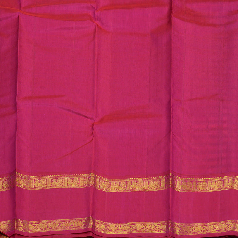 Hayagrivas Handloom Black & White Checks Kanjivaram Silk Saree KBE1990L6-2