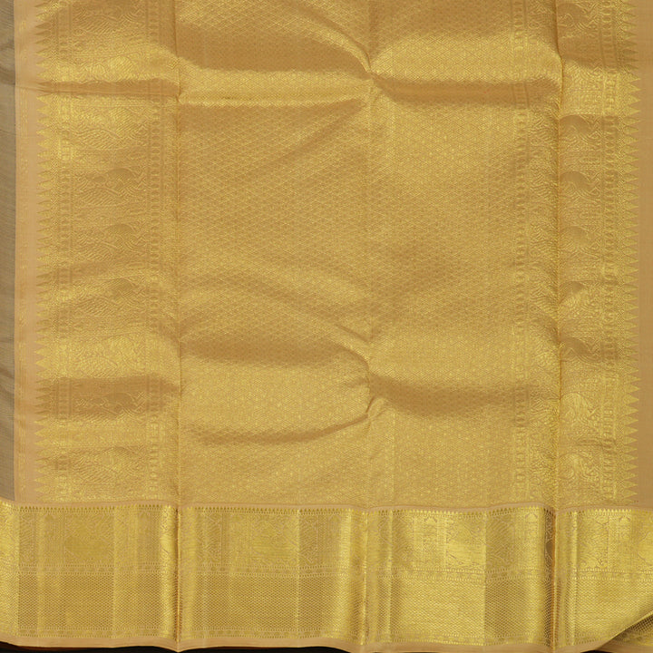 Hayagrivas Handloom Purple Kanjivaram Silk Saree with Sandal Border KBE1990L7-1