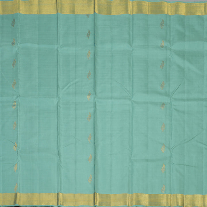 Hayagrivas Handloom Pale Blue Kanjivaram Silk Saree KBE1999L18-1