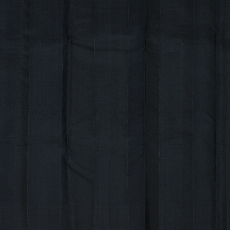 Hayagrivas Handloom Silver Grey Kanjivaram Silk Saree with Black Border KBE1999L19-1