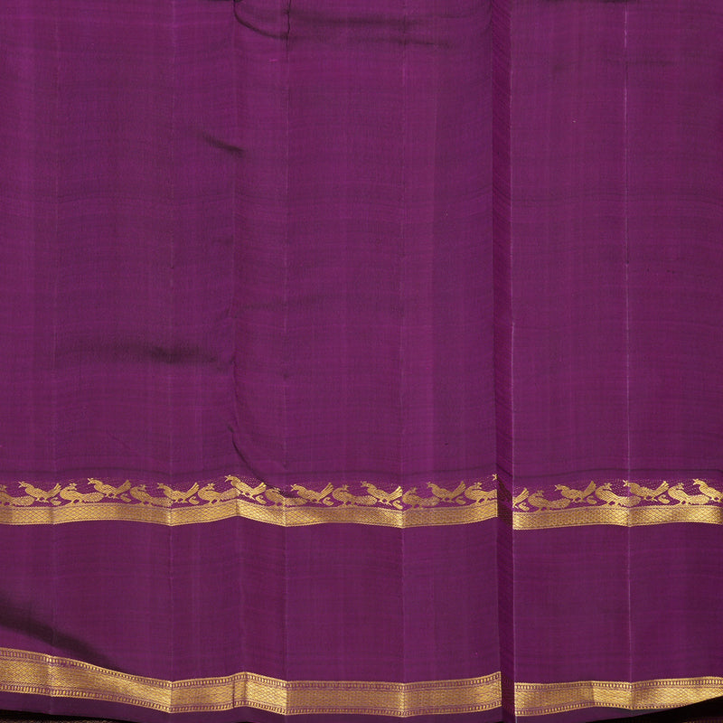 Hayagrivas Handloom Powder Blue Kanjivaram Silk Saree with Purple Border KBE1999L33-1