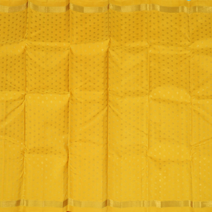 Hayagrivas Handloom Yellow Kanjivaram Silk Saree KBE1999L34-1