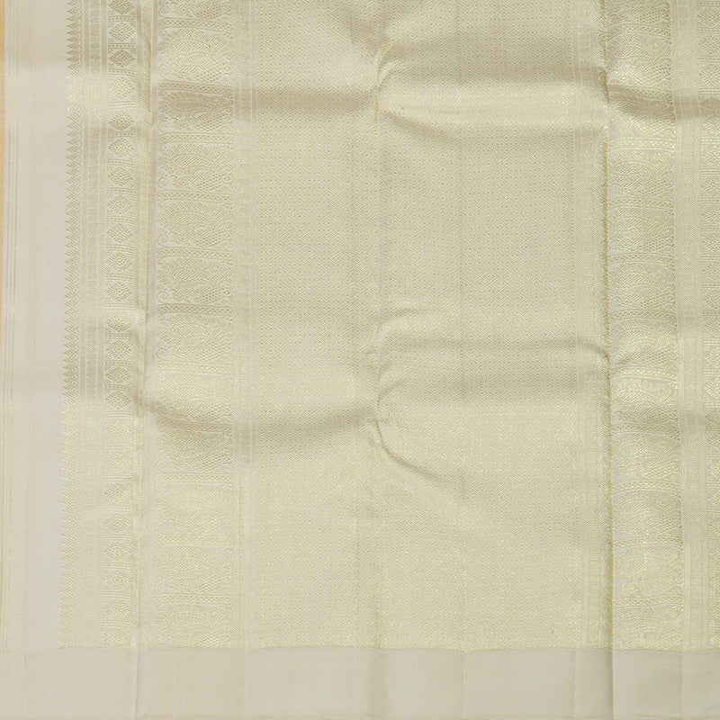 Hayagrivas Handloom Mild Peach Kanjivaram Silk Saree with Cream Border KBE1999L45-1