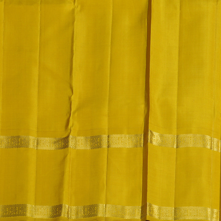 Hayagrivas Handloom Lilac Kanjivaram Silk Saree with Sampanga Yellow Border KBE1999L49-1