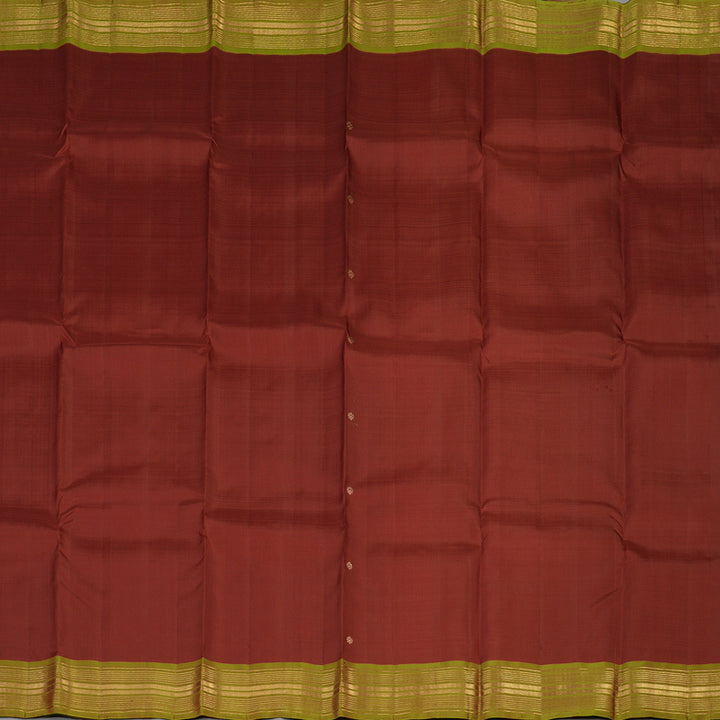 Hayagrivas Maroon Pure Kanjivaram Silk Saree with Manthalir Green Border KBE2000L2-1