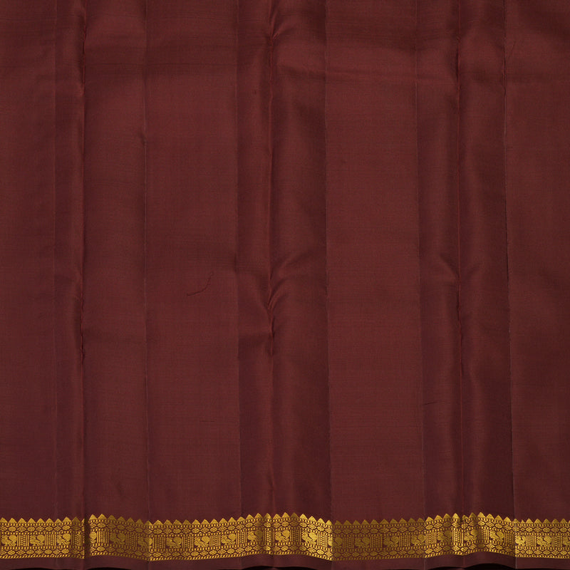 Hayagrivas Handloom Maroon Kanjivaram Silk Saree KBE2000L4-4