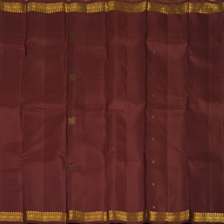 Hayagrivas Handloom Maroon Kanjivaram Silk Saree KBE2000L4-4
