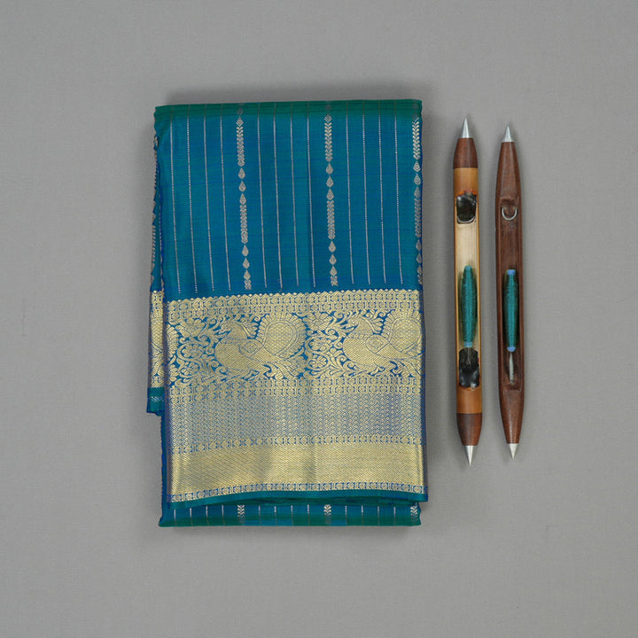 Hayagrivas Handloom Mayilkazhuthu Kanjivaram Silk Saree KBE2000L8-4