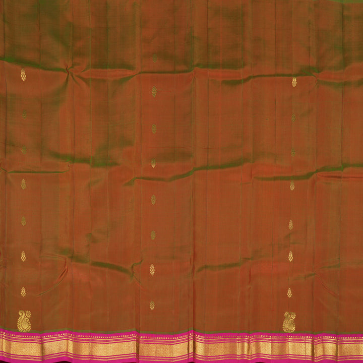 Hayagrivas Manthalir Pure One-sided border Kanjivaram Silk Saree KBE2003L10-5