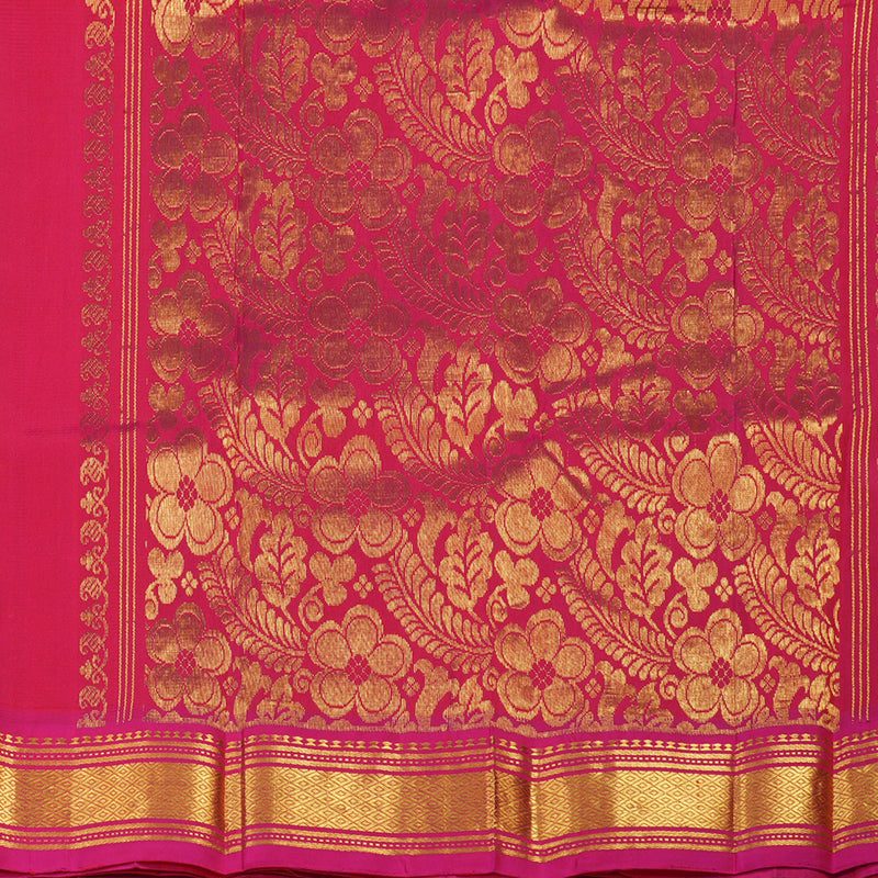 Hayagrivas Manthalir Pure One-sided border Kanjivaram Silk Saree KBE2003L10-5