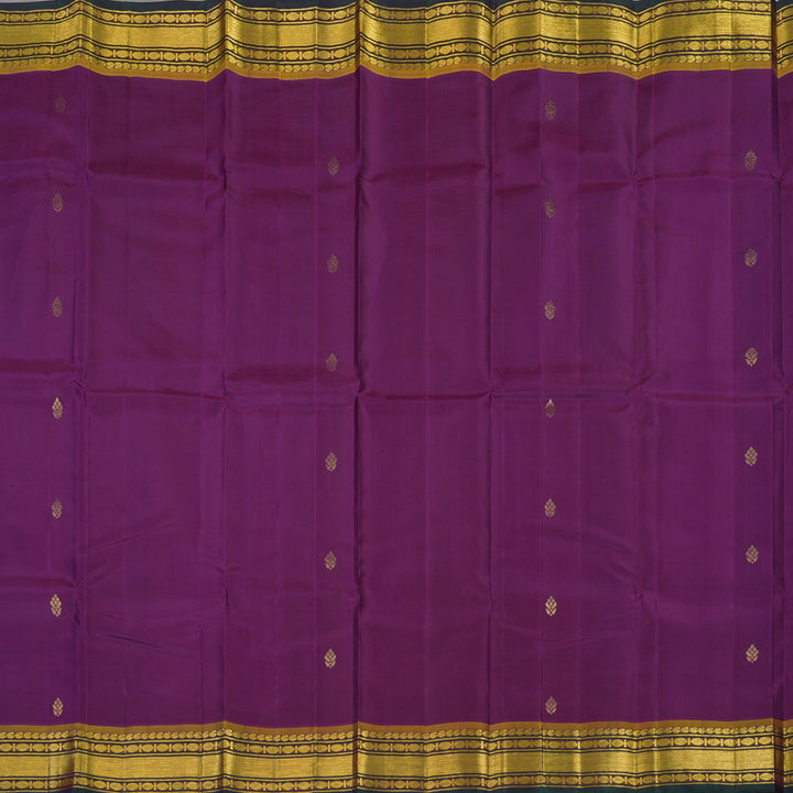 Hayagrivas Handloom Violet Kanjivaram Silk Saree KBE2003L14-2