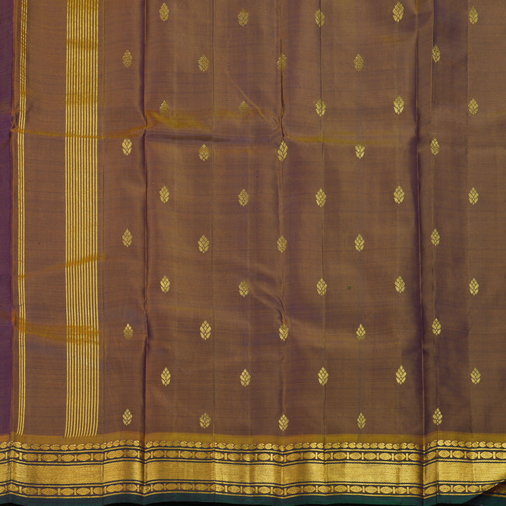 Hayagrivas Handloom Violet Kanjivaram Silk Saree KBE2003L14-2