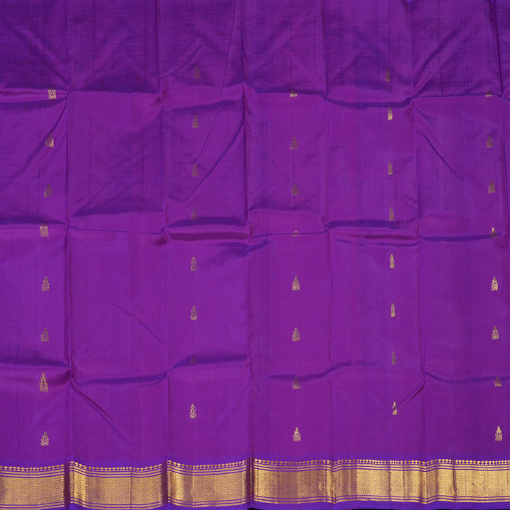 Hayagrivas Purple Pure One-sided border Kanjivaram Silk Saree KBE2003L3-24