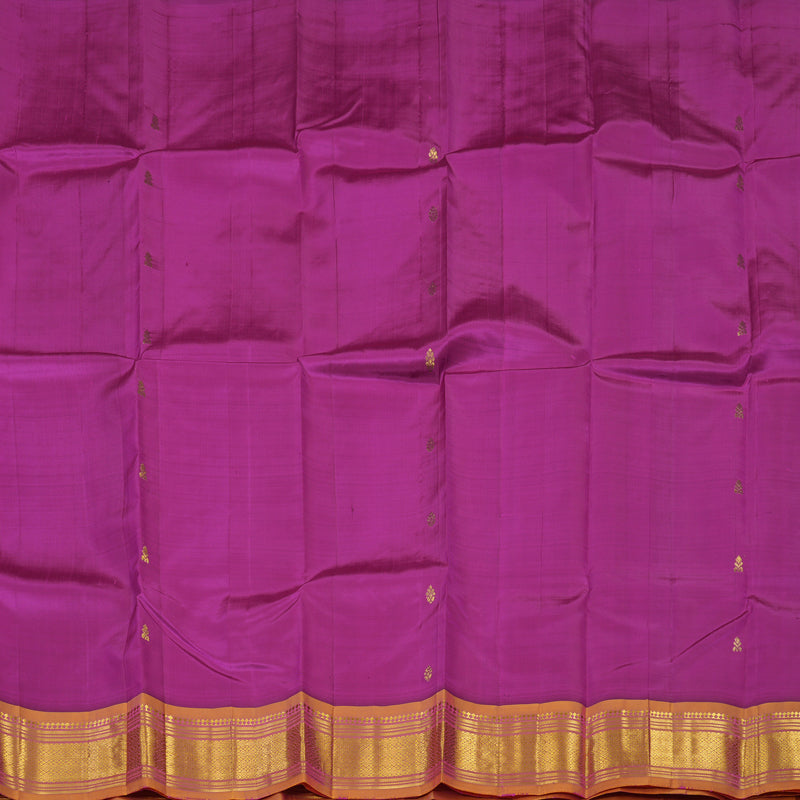 Hayagrivas Purple Pure One-sided border Kanjivaram Silk Saree KBE2003L3-33