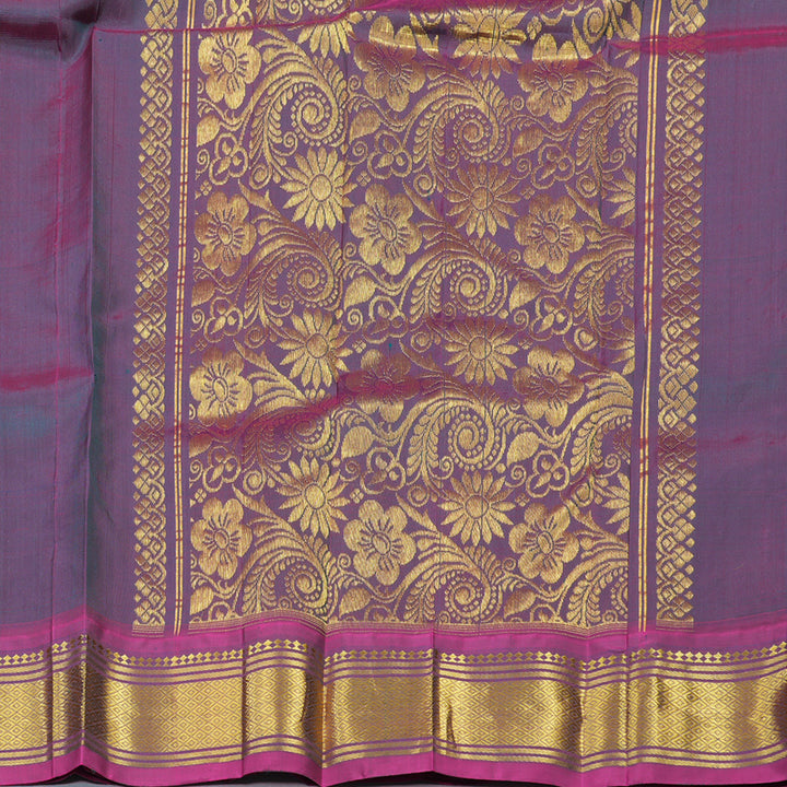 Hayagrivas Mayilkazhuthu Pure One-sided border Kanjivaram Silk Saree KBE2004L11-3