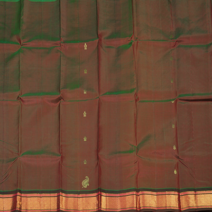 Hayagrivas Manthalir Pure One-sided border Kanjivaram Silk Saree KBE2004L12-3