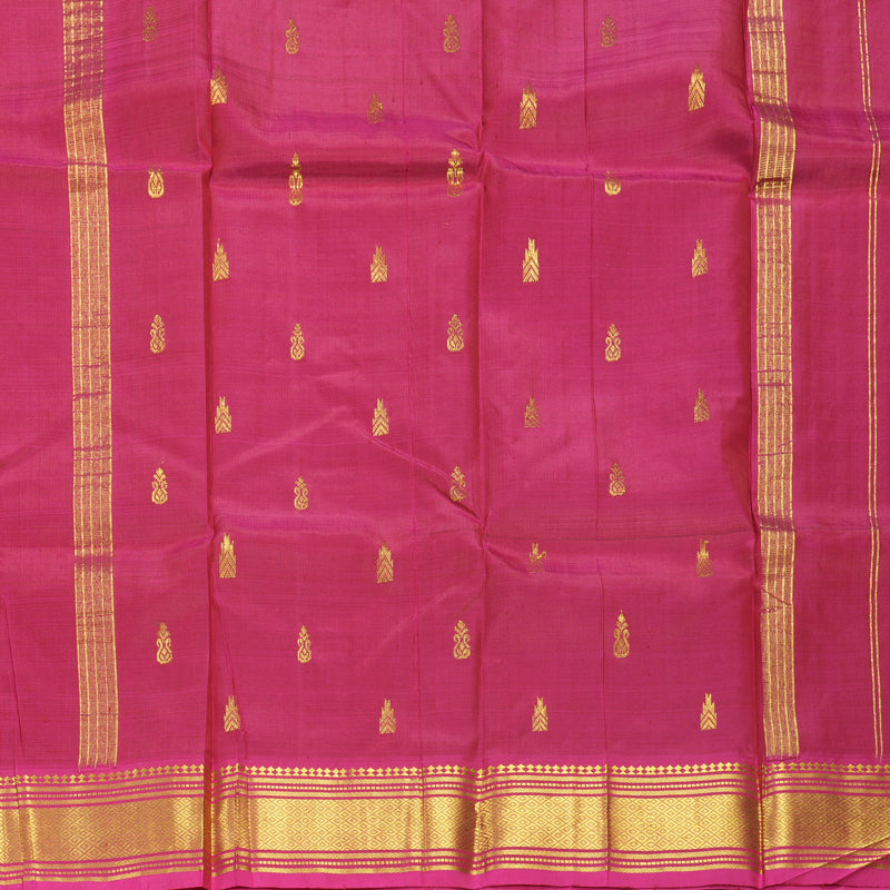 Hayagrivas Maroon Pure One-sided border Kanjivaram Silk Saree KBE2004L4-19