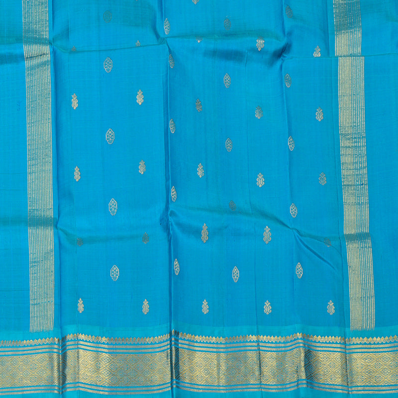 Hayagrivas Honey Shade Pure One-sided border Kanjivaram Silk Saree KBE2004L4-2