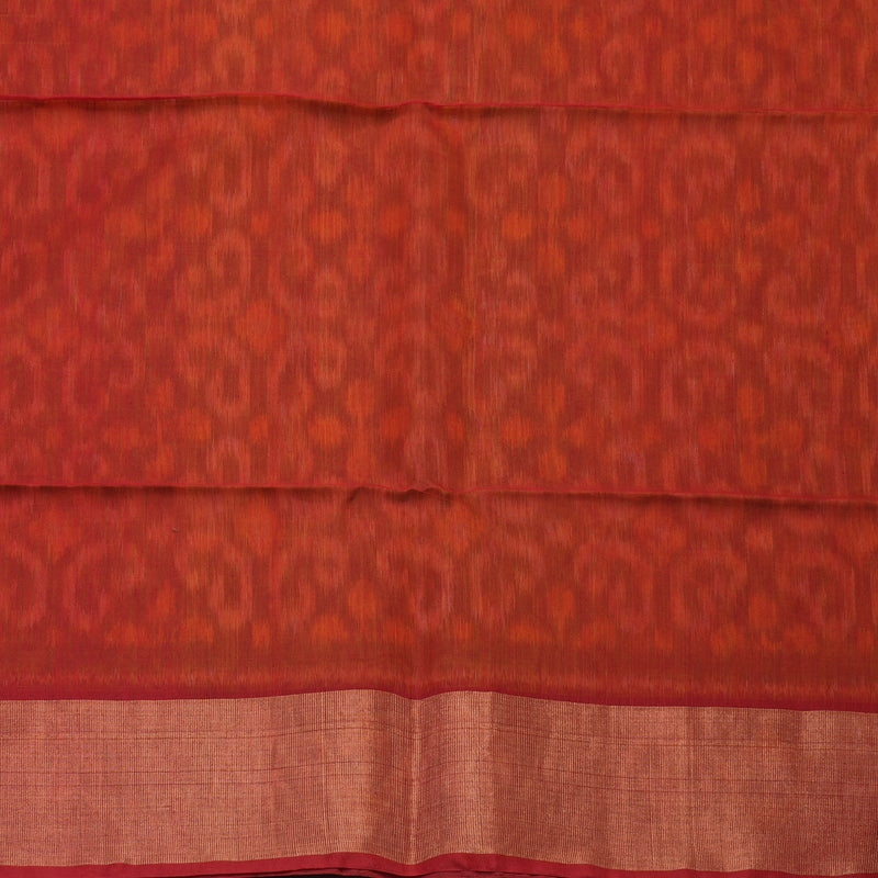 Hayagrivas Parrot Green Pure Ikkat Silk Cotton Saree KBE2005L2-23