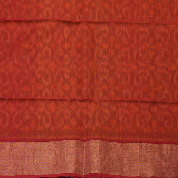 Hayagrivas Parrot Green Pure Ikkat Silk Cotton Saree KBE2005L2-23