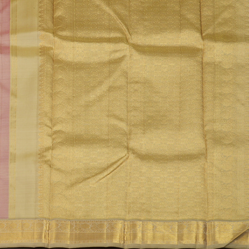 Hayagrivas Handloom Magenta Kanjivaram Silk Saree with Beige Border KBE2009L3-1