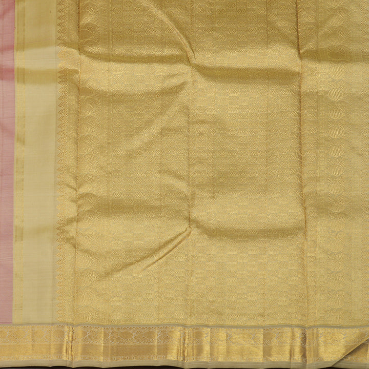 Hayagrivas Handloom Magenta Kanjivaram Silk Saree with Beige Border KBE2009L3-1