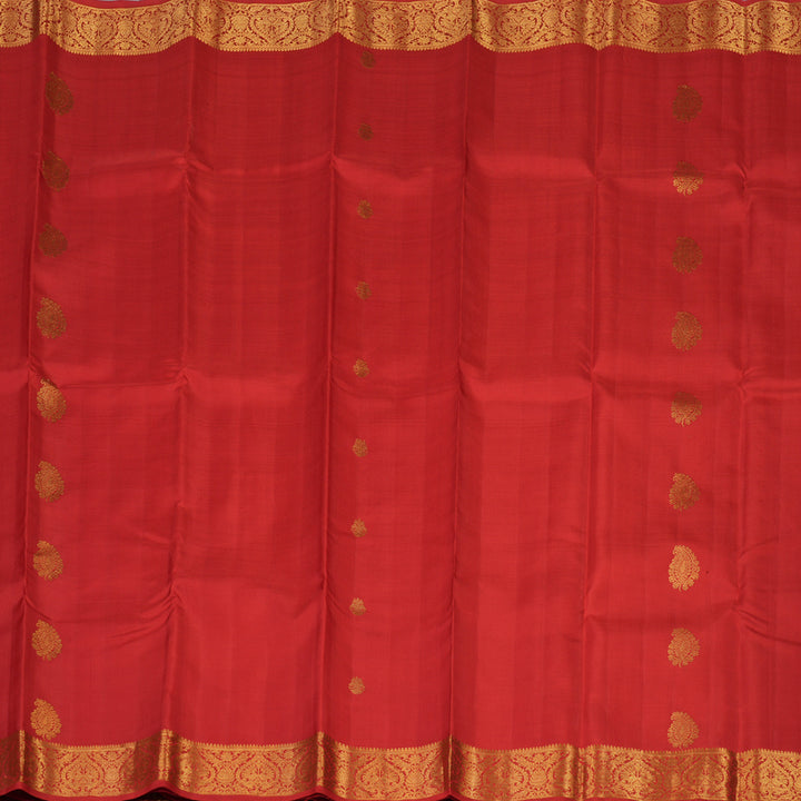 Hayagrivas Handloom Red Kanjivaram Silk Saree KBE2010L3-1