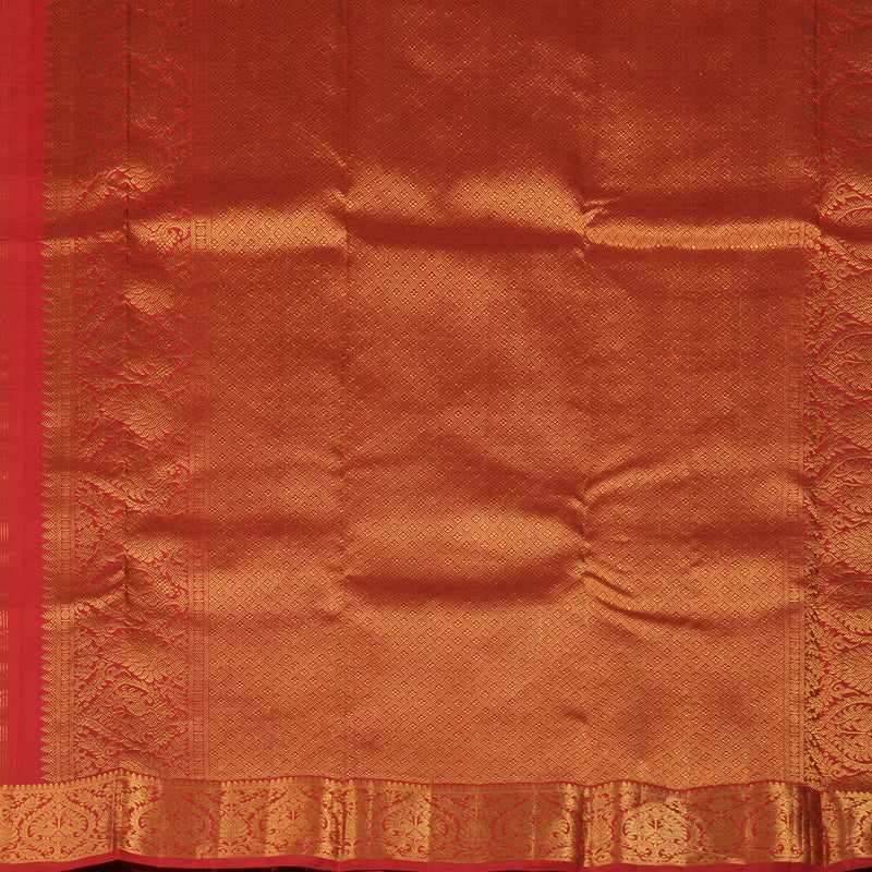 Hayagrivas Handloom Red Kanjivaram Silk Saree KBE2010L3-1